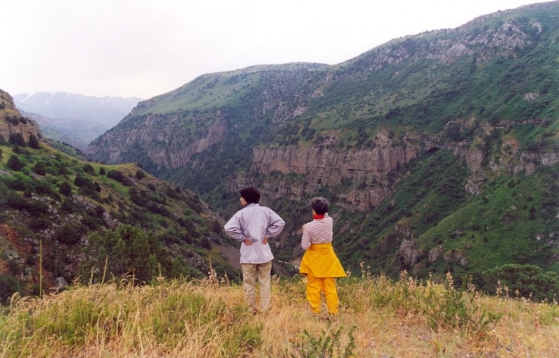 Hiking in Canyon Aksu. 