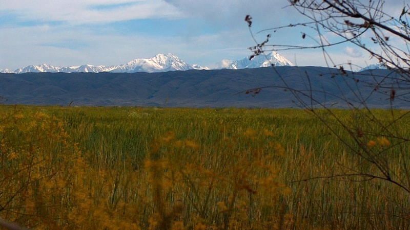 Natural places sights of reserve Aksu-Zhabagly.