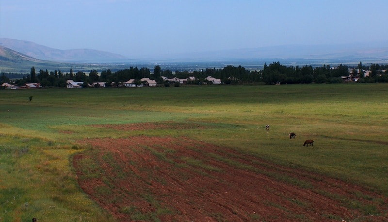 Natural places sights of reserve Aksu-Zhabagly.