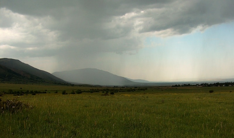 Natural places sights of reserve Aksu-Zhabagly.