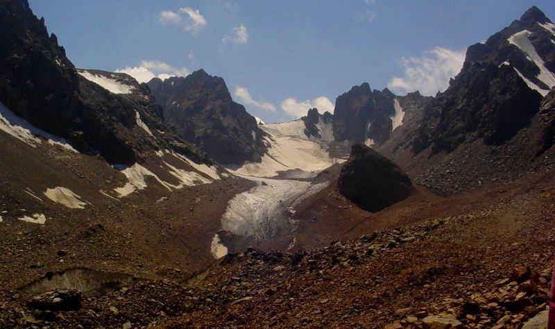 Vicinities of a glacier of Bogdanovich.