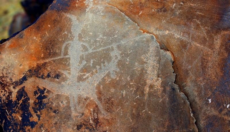 Petroglyphs  the Bayan-Zhurek and vicinities.