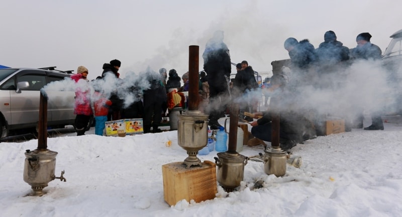 Preparation of tea.