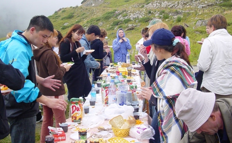 Picnic on Big Almaty lake.