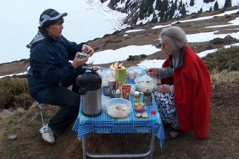 Picnic on Big Almaty lake.