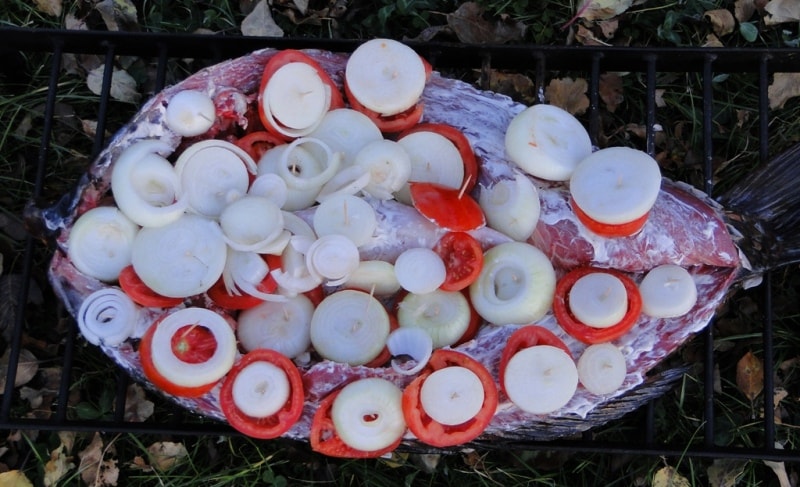 Preparation of a koktal from carp.