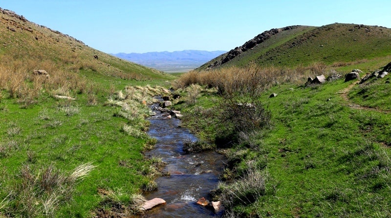 Natural sights of the ridge Ulken-Burul.