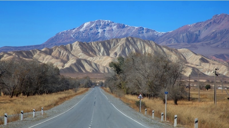 В 2015 году в Киргизии было закончено строительство автомобильной дороги, с участием китайских подрядчиков, от города Бишкек до перевала Торугарт, на кыргызско-китайской границе, протяженностью 500 километров.