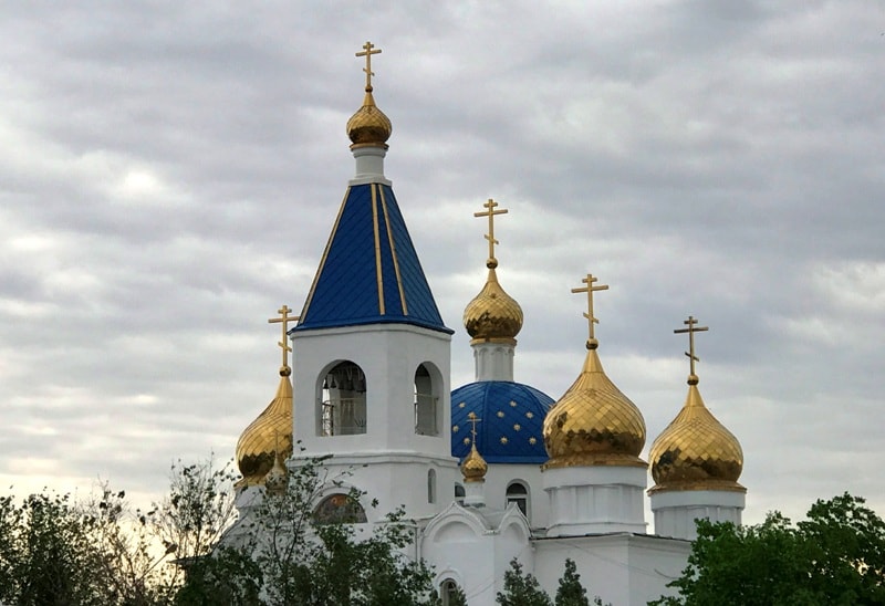 Orthodox church the Blagoveshchenskiy in Aktau.