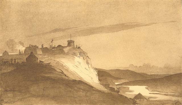 T. G. Shevchenko. Fort Kara-Butak. Sepiya, V.1848 - I.1850