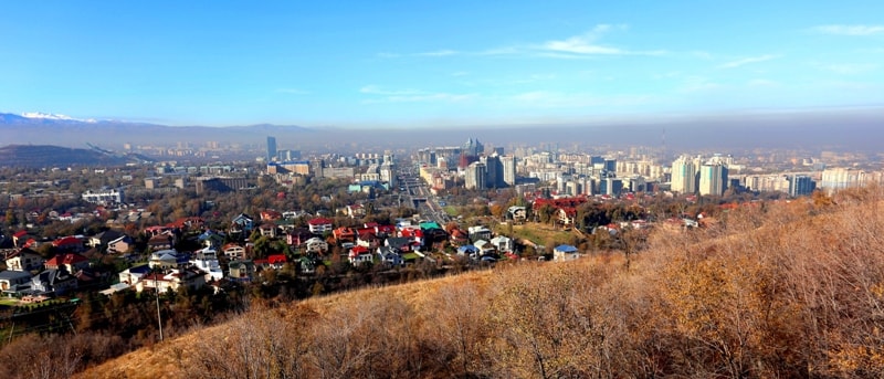 Алматы. Вид с горы Кок-Тобе.