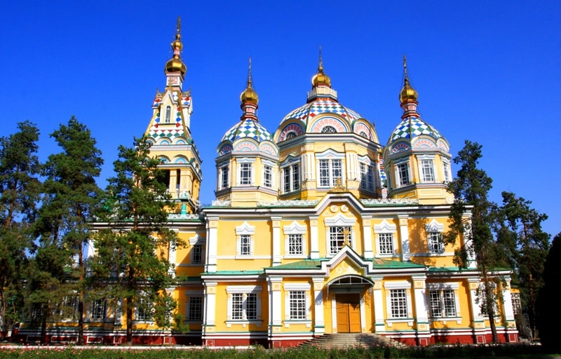 Zenkov Cathedral in Almaty.