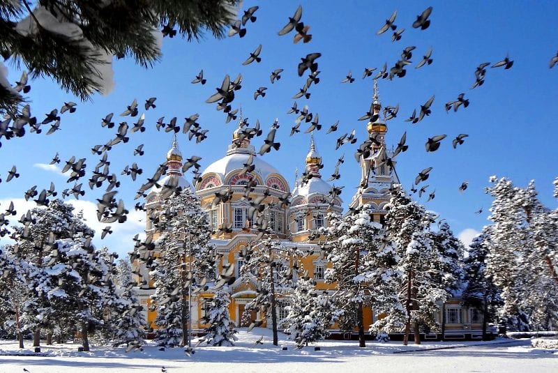 Zenkov Cathedral in Almaty.