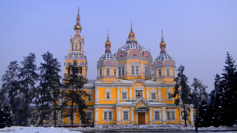 Zenkov Cathedral in Almaty.