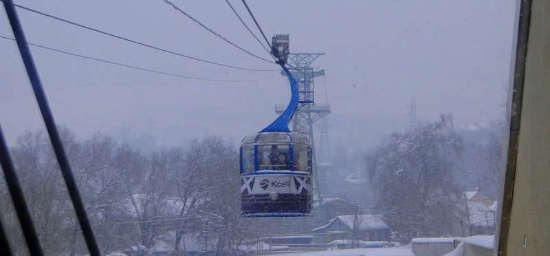 Cable way Kok-Tobe in Almaty 