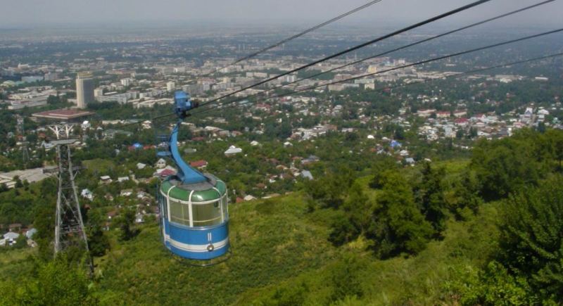 Cable way Kok-Tobe in Almaty 