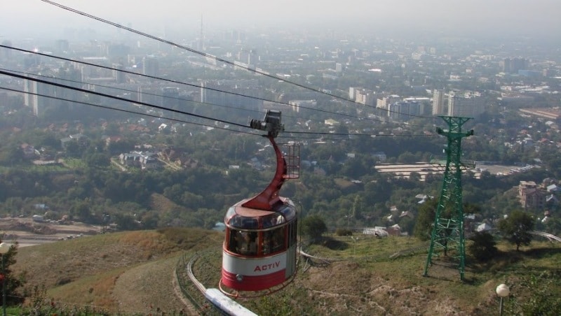 Cable way Kok-Tobe in Almaty 