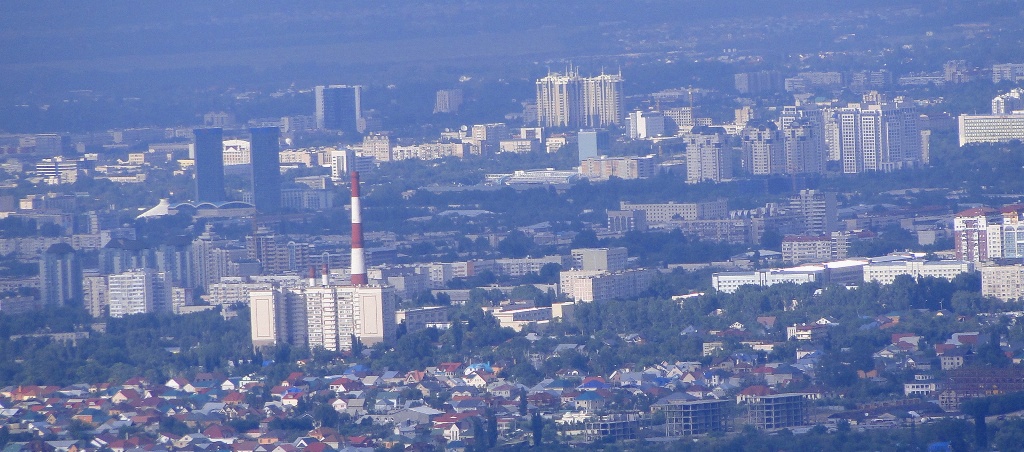 Town Almaty. Town of apples. Southern capital of Kazakhstan.