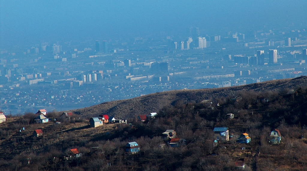 Town Almaty. Town of apples. Southern capital of Kazakhstan.