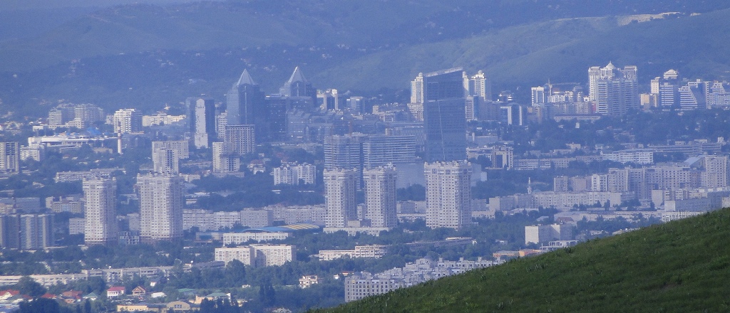 Town Almaty. Town of apples. Southern capital of Kazakhstan.