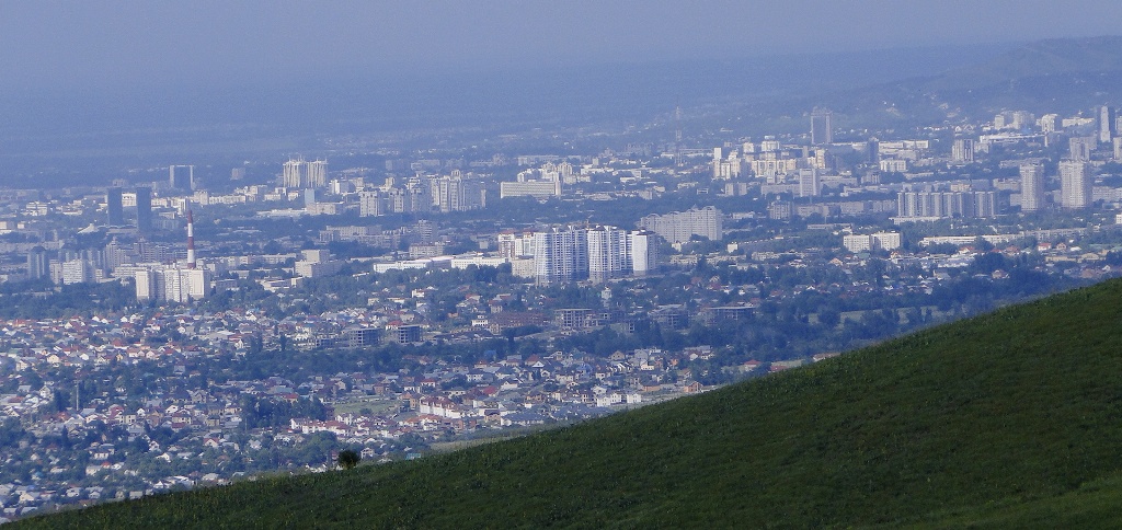 Town Almaty. Town of apples. Southern capital of Kazakhstan.