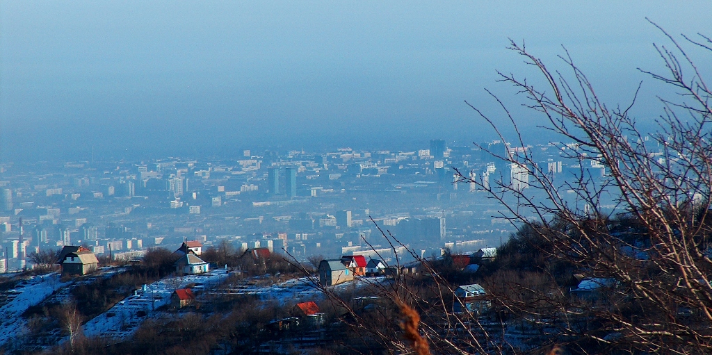 Town Almaty. Town of apples. Southern capital of Kazakhstan.