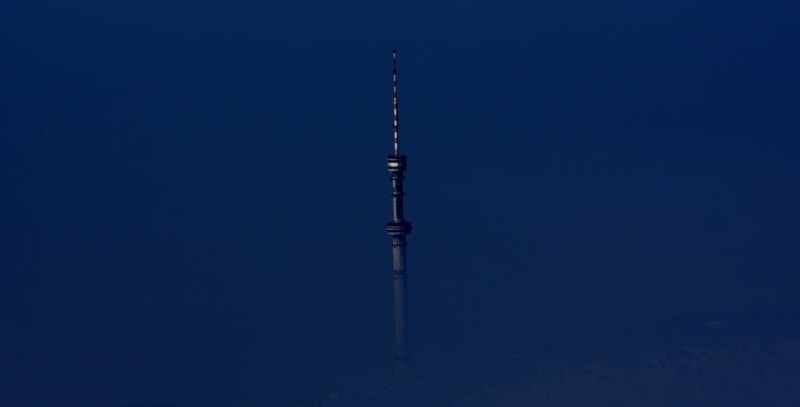 Телевизионная башня Кок-Тобе. Вид из урочища Ким-Асар.