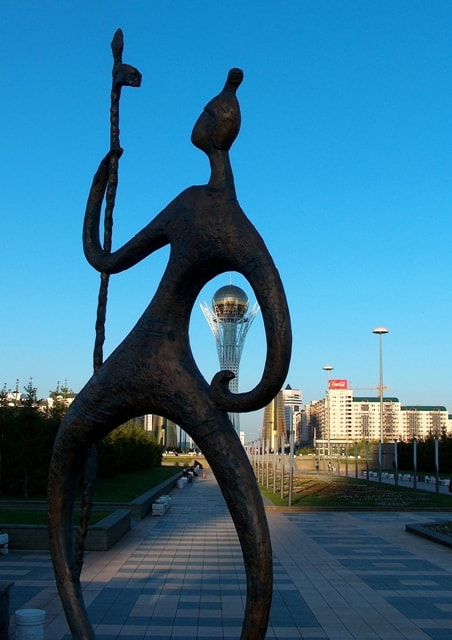Baiterek monument in Nur-Sultan.