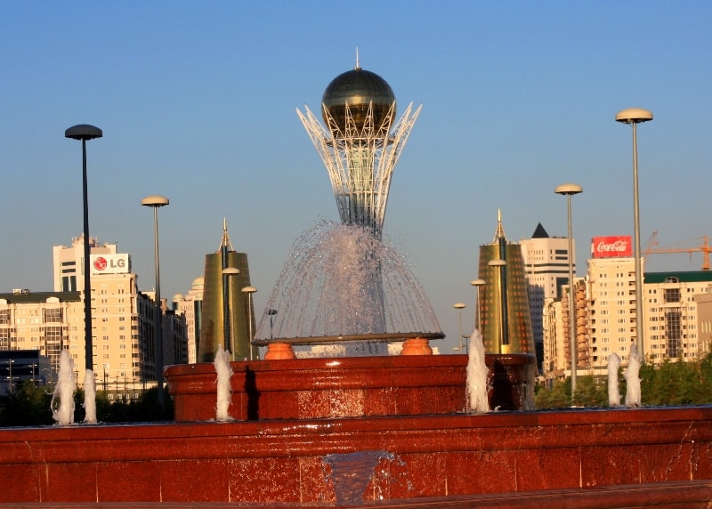 Baiterek monument in Nur-Sultan.