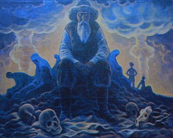  Картина казахстанского художника в период движения за закрытие полигона.