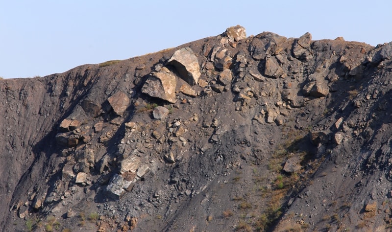 Environs on lake Shagan. Nuclear lake Semipalatinsk nuclear test site.