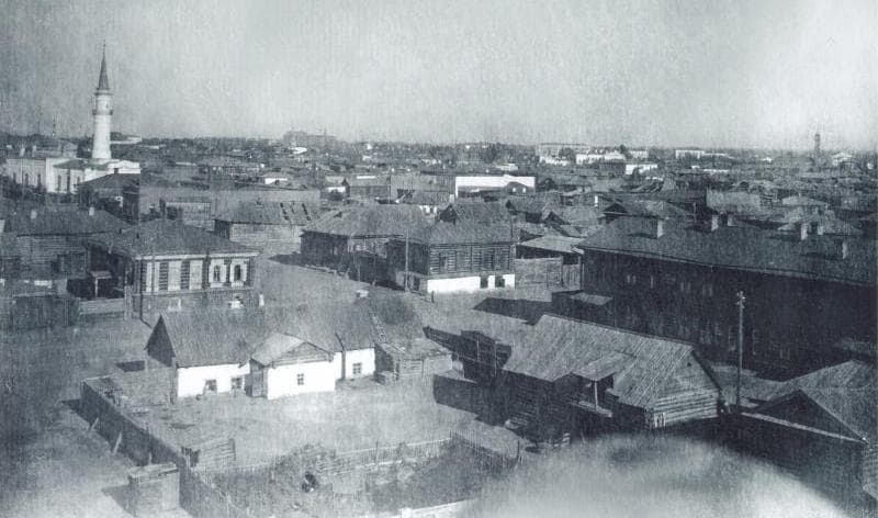 Семипалатинск. Вид с мечети.  Фотография конца XIX века, автор неизвестен.