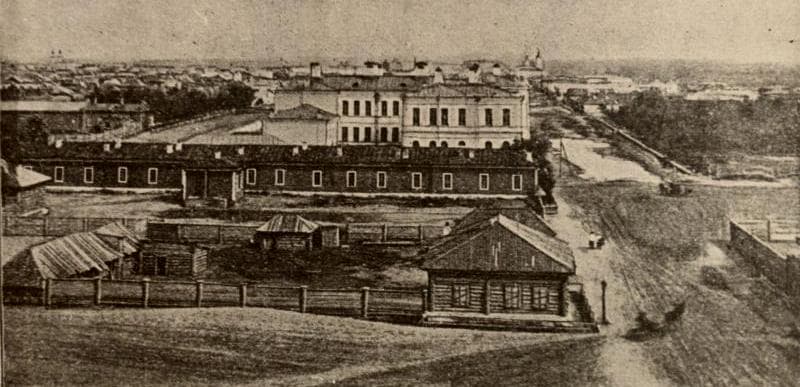 Вид на город Семипалатинск. Конец XIX века, автор фотографии неизвестен.