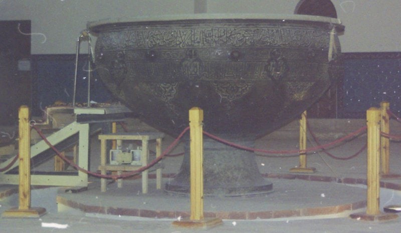 Tai a cauldron in Ahmed Yassavi mausoleum in Turkestan.