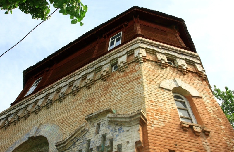 Details of Water tower of Turkestan.