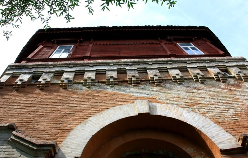 Details of Water tower of Turkestan.