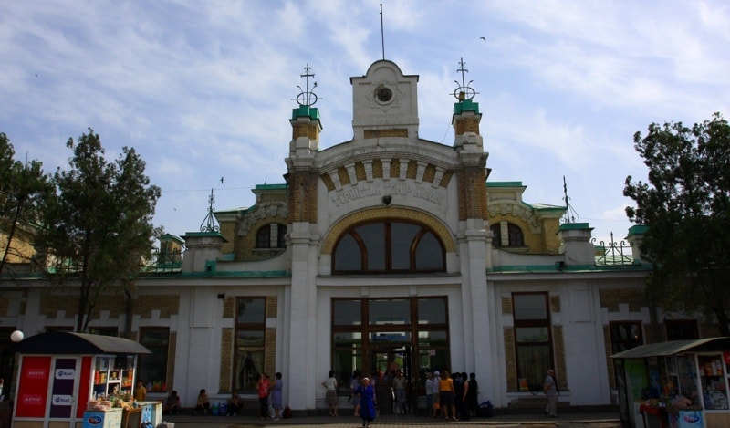 Railway station of Turkestan.