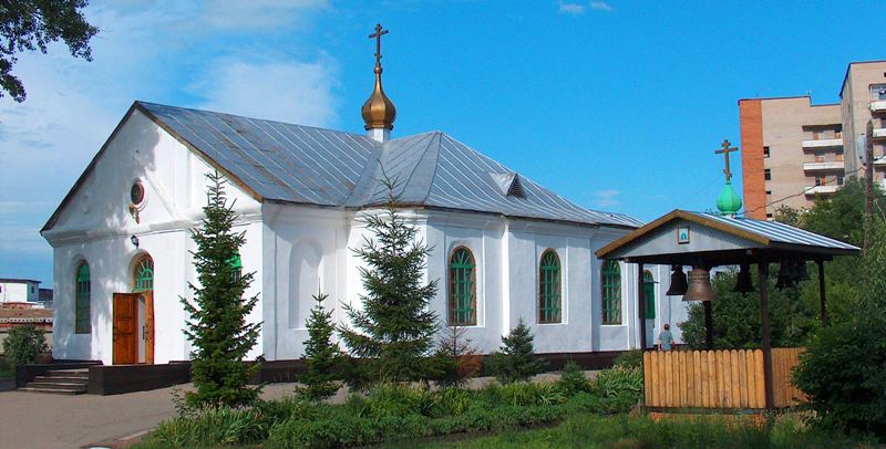 Свято-Троицкий храм в городе Оскемен.