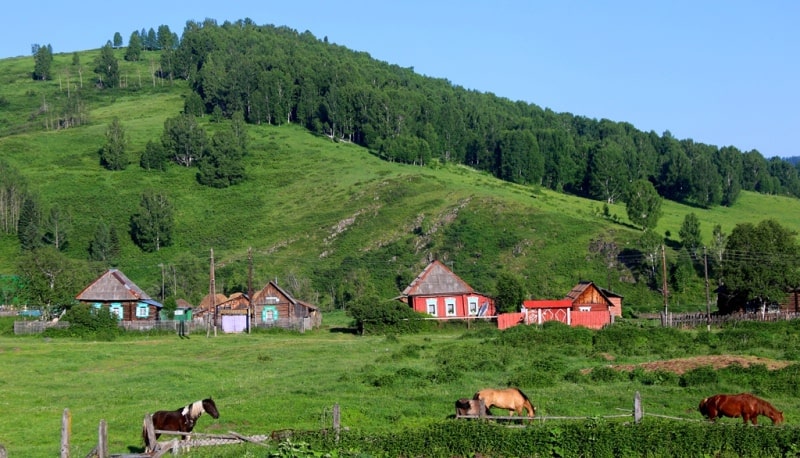 Village of Poperechnoe and its vicinity.