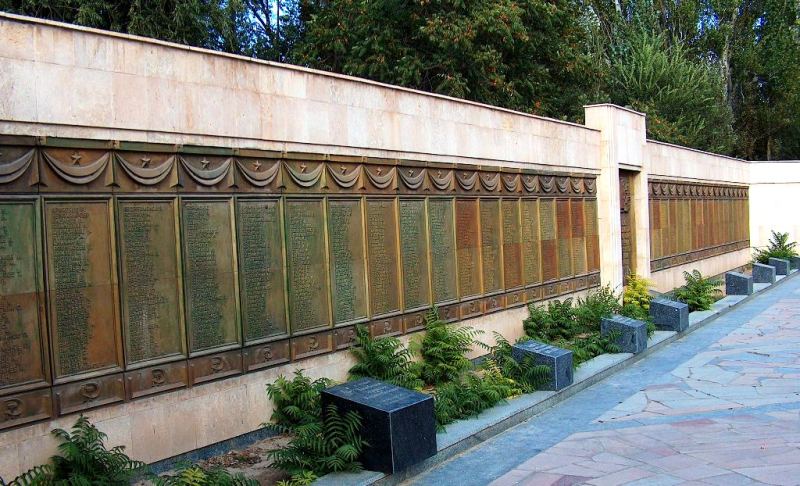 Memorial of Memory in city park Zharken.