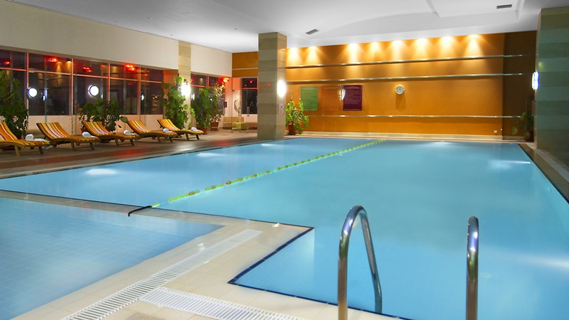 Internal pool in the hotel.