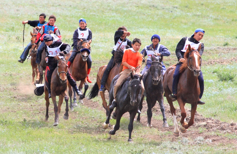 Horse and sports competition of Kazakhs.