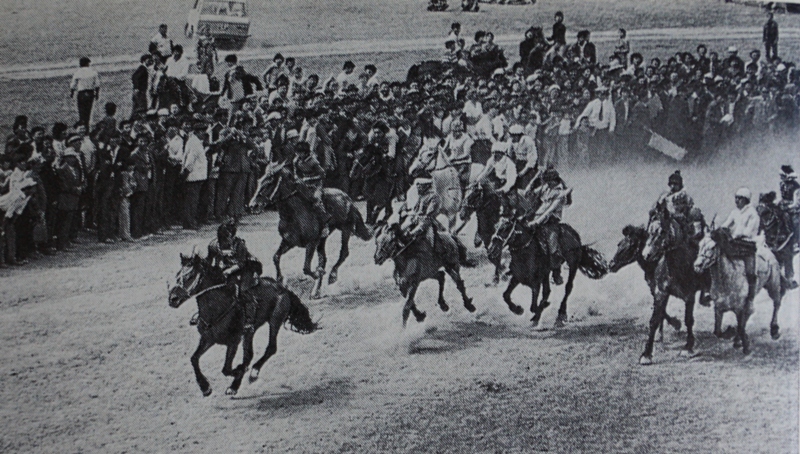 Horse and sports competition of Kazakhs.