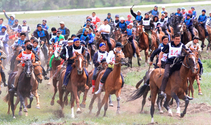 Traditional games of Kazakhs.