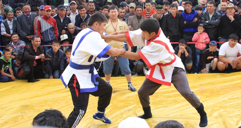 Traditional games of Kazakhs.