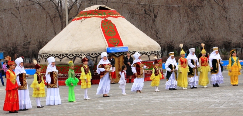 Traditional games of Kazakhs.