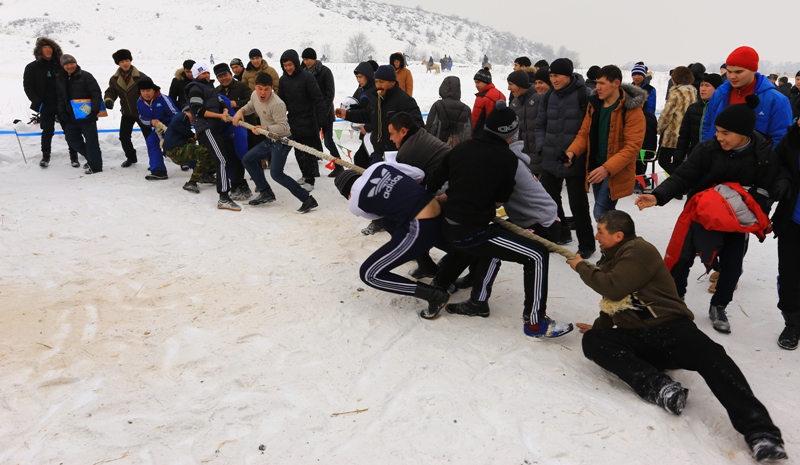 Traditional games of Kazakhs.