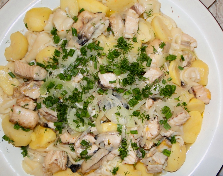The Kazakh fish dish from Kaspian sturgeon.