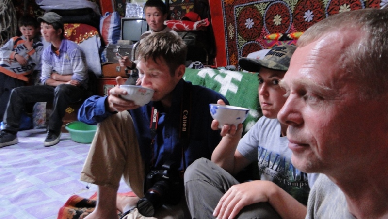 Traditional Kazakh drinks.