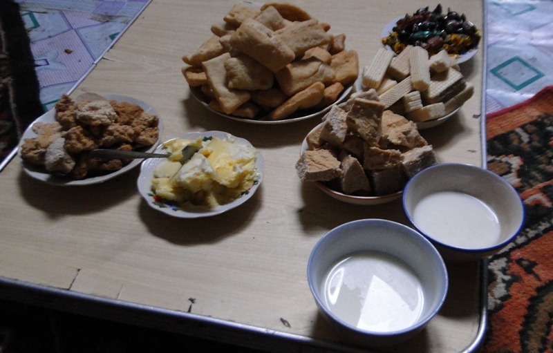 Traditional Kazakh drinks.